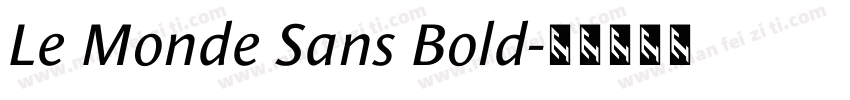 Le Monde Sans Bold字体转换